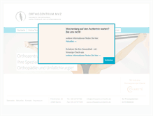 Tablet Screenshot of orthozentrum-berlin.de